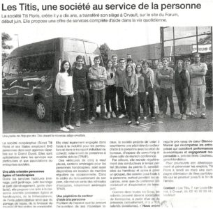 Les Titis, une société au service de la personne