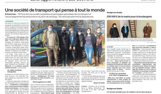 OUEST FRANCE - Entrammes. Titi Floris, la société de transport coopératif qui pense vraiment à tout le monde